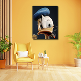 Donald Duck Smoking Cigar Canvas Frames Wall Art